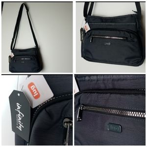 LUG INFINITY SHIMMY CROSSBODY BAG  COLOR GRAY